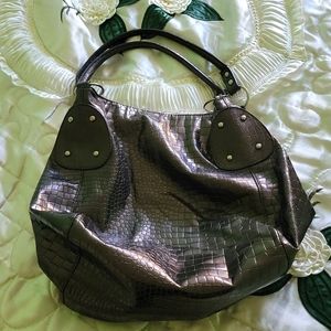 Stunning Eggplant Tote Shoulder Bag